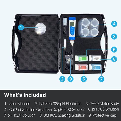 Apera Instruments, LLC-AI312 Apera Instruments Premium Series PH60F Flat pH Pocket Tester Kit for Surface pH Test e.g. Skin, Textiles, Paper, etc, ±0.01 pH Accuracy in Saudi Arabia