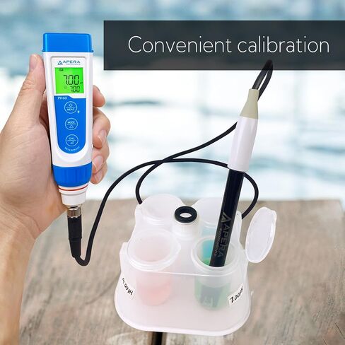 Apera Instruments, LLC-AI312 Apera Instruments Premium Series PH60F Flat pH Pocket Tester Kit for Surface pH Test e.g. Skin, Textiles, Paper, etc, ±0.01 pH Accuracy in Saudi Arabia