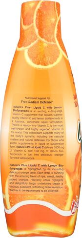 Natures Plus Vitamin C 1000 Mg Liquid Orange, 30 FZ in Saudi Arabia