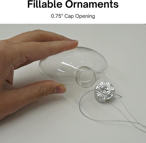 Clear Plastic Ball Ornaments for Crafts Fillable - 12 Pack Bulk, 80mm 3.15" Transparent Shatterproof Christmas Ornaments for DIY Crafts to Paint Or Fill by 4E's Novelty in Saudi Arabia