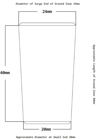 Laboy Glass Reducing Connecting Adapter from 24/40 Outer to 45/50 Inner Glass Joint Chemistry Lab Glassware in Saudi Arabia