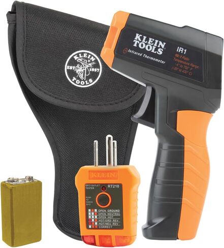 Klein Tools 80057 Electrical and Temperature Tester Kit with 10:1 Infrared Thermometer and Digital Multimeter, 2-Piece in Saudi Arabia