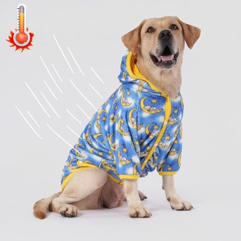 سترة بقلنسوة للكلاب من LovinPet English Bulldog Dog - ملابس للكلاب مصنوعة من قماش ناعم وخفيف الوزن مطبوع عليها صورة الحوت مرحبًا هناك باللون الأبيض، قميص فلانيل أنيق سهل الارتداء للكلاب، مناسب للكلاب ذات السلالات المتوسطة والكبيرة، مقاس XL in Saudi Arabia