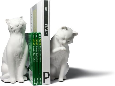 Danya B. Decorative Cat Bookend Set for Cat Lovers in Black, Great Gift for The Feline Fan Child or Adult, Home or Office Bookcases, Display Shelves or for Pet Store Owner or Groomer in Saudi Arabia