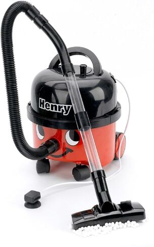 Casdon Henry Vacuum Cleaner. Toy Vacuum Cleaner for Children Aged 3+. Looks and Works Just Like The Real Thing,Red/Black in Kuwait