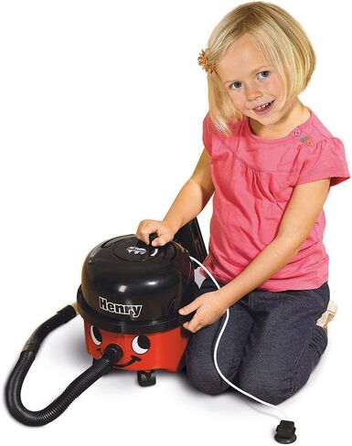 Casdon Henry Vacuum Cleaner. Toy Vacuum Cleaner for Children Aged 3+. Looks and Works Just Like The Real Thing,Red/Black in Kuwait