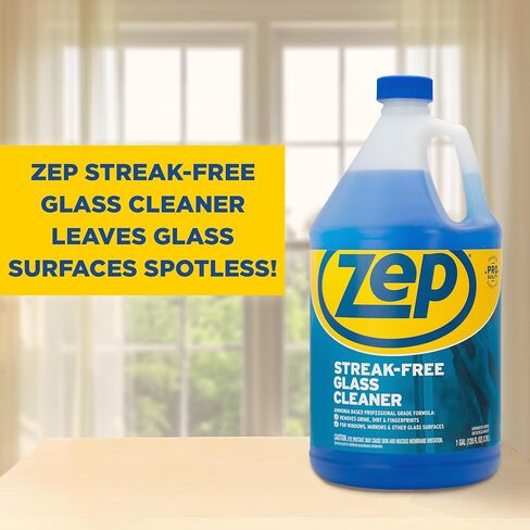 Zep Commercial ZU1120128EA Streak-Free Glass Cleaner, Pleasant Scent, 1 gal Bottle in Kuwait