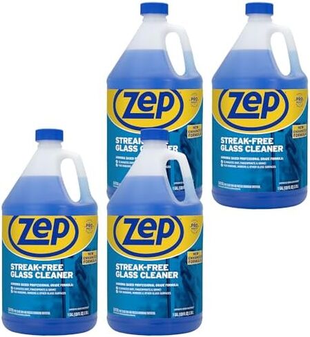 Zep Commercial ZU1120128EA Streak-Free Glass Cleaner, Pleasant Scent, 1 gal Bottle in Kuwait