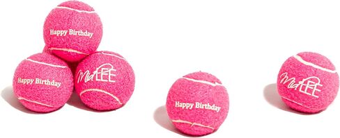 Midlee Happy Birthday Dog Tennis Balls (12 Pack) (Small, Blue) in Kuwait