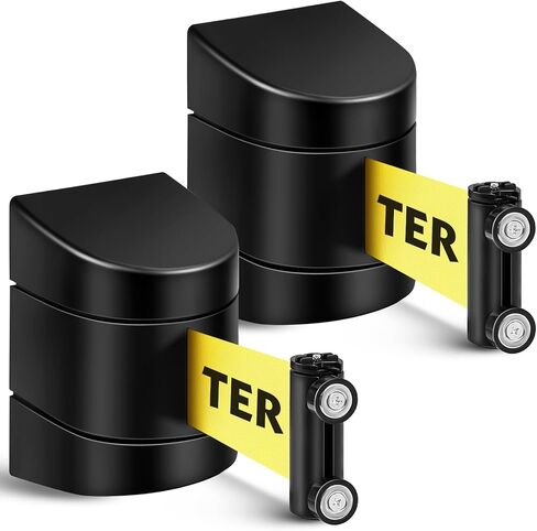 Barydat 16.4 قدم حاجز حزام مغناطيسي قابل للسحب، حاجز جداري للتحكم في الحشود، حزام أمان ثابت مع حافظة ABS، تحذير لا تدخل الحزام لمتاجر البقالة بالتجزئة، مدرسة الاستاد (قطعة واحدة) in Kuwait