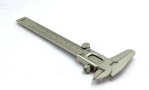 Non Digital Vernier Caliper Metric -Imperial Measuring System Tools for Inside, Outside, Depth & Step (Non Steel Plated Body) in Saudi Arabia