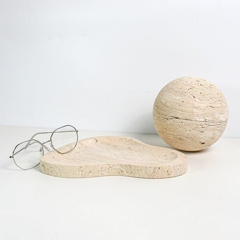 100% Natural Travertine Spherical Incense Burner, Manual Incense Burner Holder, Ideal for smudging, Incense Burning, Ritual Purpose, Decoration etc. in Saudi Arabia