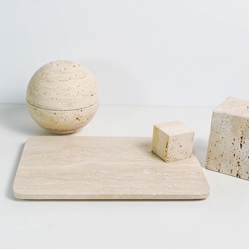 100% Natural Travertine Spherical Incense Burner, Manual Incense Burner Holder, Ideal for smudging, Incense Burning, Ritual Purpose, Decoration etc. in Saudi Arabia