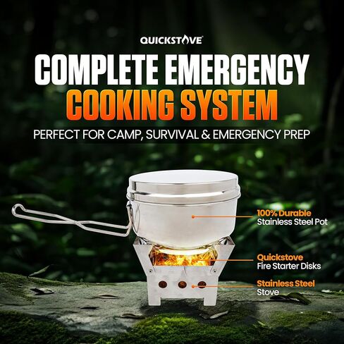 QuickStove Portable Cook Kit - Multi-Fuel Stove, Stainless Steel Pot and Fuel in Saudi Arabia