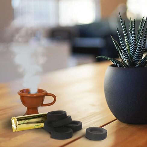 أقراص فحم البخور سريعة الإضاءة من Southern Star - قوالب حرق البخور متوسطة الحجم، 27 مم، 120 قرص فحم طبيعي خالٍ من الرائحة في 45 دقيقة. حرق الوقت in Kuwait