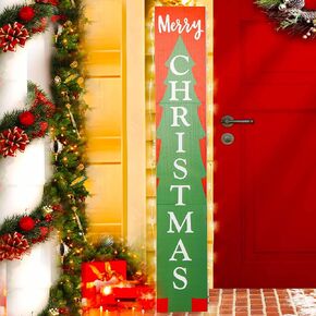 علامة ديكو محددة 47 بوصة للباب الأمامي، علامة الشرفة لرجل الثلج في عيد الميلاد، علامة ترحيب واقفة للمزرعة لديكور الشرفة الأمامية، علامة الشرفة المعلقة لزينة عيد الميلاد لديكور الحائط الداخلي والخارجي. in Kuwait