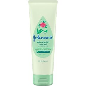 Johnson & Johnson Baby Creamy Oil, Aloe Vera & Vitamin E, 8 fl oz (4-Pack) in Kuwait