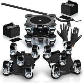 مجموعة أدوات رفع الأثاث مكونة من 9 قطع، حاملة أثاث بوزن 1100 رطل مع عجلات، مثلث 4 عجلات مزلقات أثاث ورافع أثاث للأثاث الثقيل، الأجهزة المتحركة دوللي إلخ in Kuwait