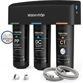ووتر دروب فلتر مياه تحت الحوض WD-10PP بديل لنظام فلتر مياه ووتر دروب TSA & TSB & TSB-CM ثلاثي المراحل تحت الحوض in Kuwait
