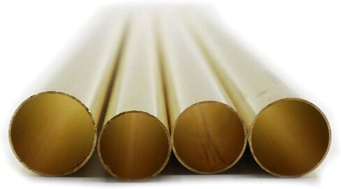 K&S 3402 Round Brass Telescopic Tubing Assortment, Large, 3 Pieces, Made in The USA in Saudi Arabia