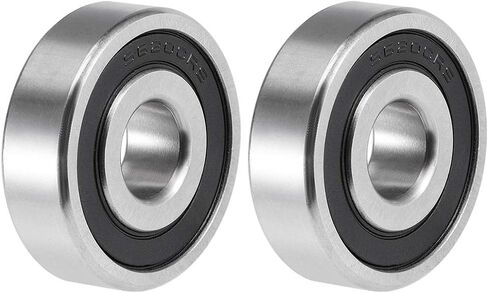 Uxcell S606-2RS محامل كروية من الفولاذ المقاوم للصدأ 6 × 17 × 6 مم محامل مزدوجة محكمة الغلق 606RS عبوة من قطعتين in Saudi Arabia