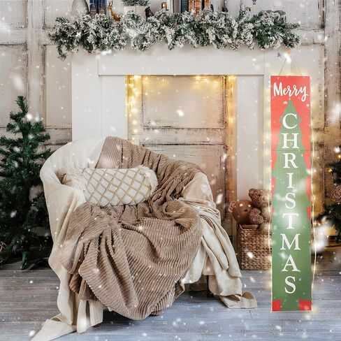 علامة ديكو محددة 47 بوصة للباب الأمامي، علامة الشرفة لرجل الثلج في عيد الميلاد، علامة ترحيب واقفة للمزرعة لديكور الشرفة الأمامية، علامة الشرفة المعلقة لزينة عيد الميلاد لديكور الحائط الداخلي والخارجي. in Kuwait