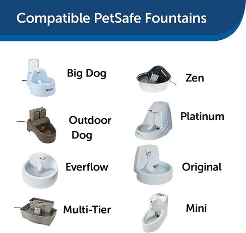 PetSafe Drinkwell Replacement Filter for Original | Platinum | Mini | Big Dog Pet Fountains, Charcoal Carbon Filter for Cats and Dogs in Saudi Arabia