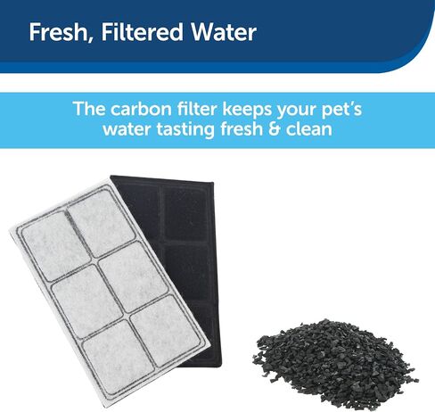 PetSafe Drinkwell Replacement Filter for Original | Platinum | Mini | Big Dog Pet Fountains, Charcoal Carbon Filter for Cats and Dogs in Saudi Arabia