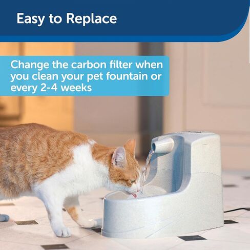 PetSafe Drinkwell Replacement Filter for Original | Platinum | Mini | Big Dog Pet Fountains, Charcoal Carbon Filter for Cats and Dogs in Saudi Arabia