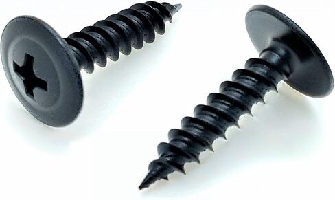 500 Qty #8 x 3/4" Black Phillips Modified Truss Head Wood Screws (BCP1108) in Saudi Arabia