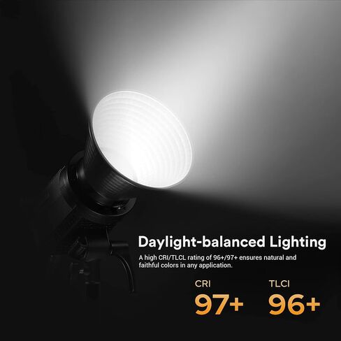 Godox LA200Bi Bicolor LED Video Light, 210W 2800K-6500K 79200Lux Bowens Mount Led Light, CRI 96+ 11 FX Effect 0-100% Dimming, APP Control, for Film Shooting, Wedding, TV Interviews in Saudi Arabia
