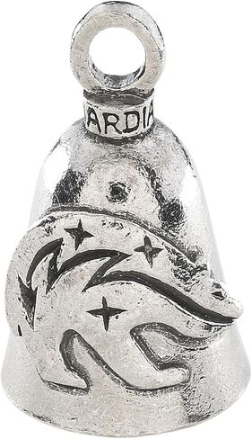 Guardian Bell Peace Bell (1-Pack) Good Luck Bell w/Keyring & Black Velvet Gift Bag | Motorcycle Bell | Lead-Free Pewter | Good Luck Gift to Friends & Family | Bike Bell | Made in USA in Saudi Arabia