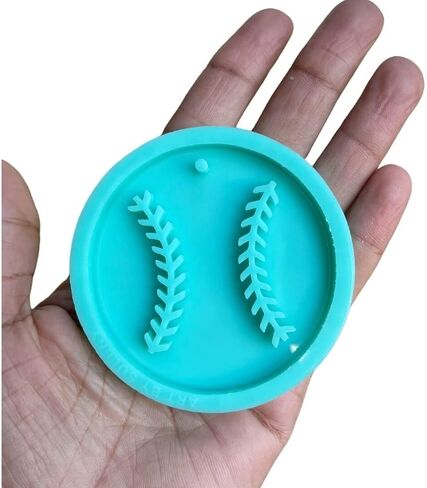 Baseball Keychain Mold - Mold for Resin - Baseball Mold - Ball Mold - Keychain mold - Silicone Mold for Epoxy Resin in Saudi Arabia