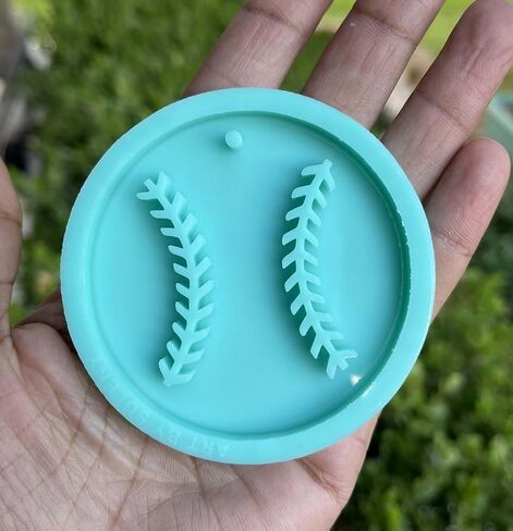Baseball Keychain Mold - Mold for Resin - Baseball Mold - Ball Mold - Keychain mold - Silicone Mold for Epoxy Resin in Saudi Arabia