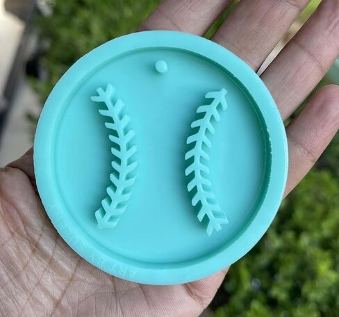 Baseball Keychain Mold - Mold for Resin - Baseball Mold - Ball Mold - Keychain mold - Silicone Mold for Epoxy Resin in Saudi Arabia