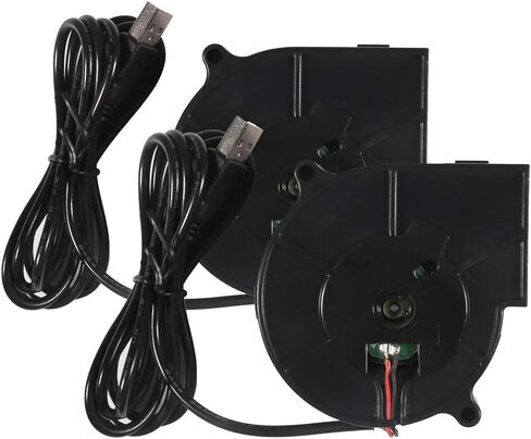 UMLIFE 4PCS 75mm 5V USB Fan 75mm x 15mm Fan 5V USB DC Brushless Cooling Blower Fan for 3D Printer PC CPU Computer Case Fan Cooler in Saudi Arabia