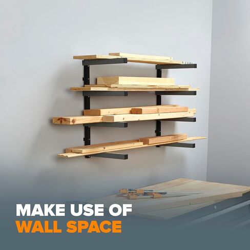 حامل معدني لتخزين الخشب ومنظم الخشب من بورا مع حامل جداري بأربعة مستويات - للاستخدام الداخلي والخارجي وPortamate PM-5093 أسطوانة بقاعدة ثلاثية الوظائف مقاس 11.25 بوصة من الفولاذ المصقول in Kuwait