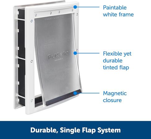 PetSafe Plastic Pet Door, Medium, White HPA11-10967 in Saudi Arabia