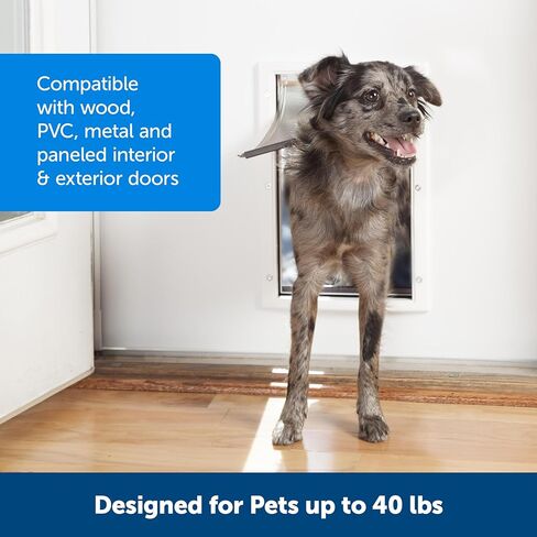 PetSafe Plastic Pet Door, Medium, White HPA11-10967 in Saudi Arabia