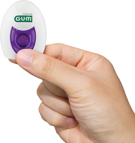 GUM Deep Clean Expanding Dental Floss - Waxed Woven Floss - Effective Plaque Removal for Tight Teeth - Unflavored in Saudi Arabia