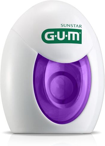GUM Deep Clean Expanding Dental Floss - Waxed Woven Floss - Effective Plaque Removal for Tight Teeth - Unflavored in Saudi Arabia