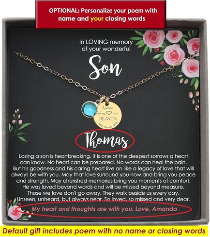 هدية التعاطف مع فقدان الابن، هدايا الفجيعة، قلادة من اللؤلؤ مع رسالة ذات مغزى، قلادة من اللؤلؤ للنساء in Kuwait