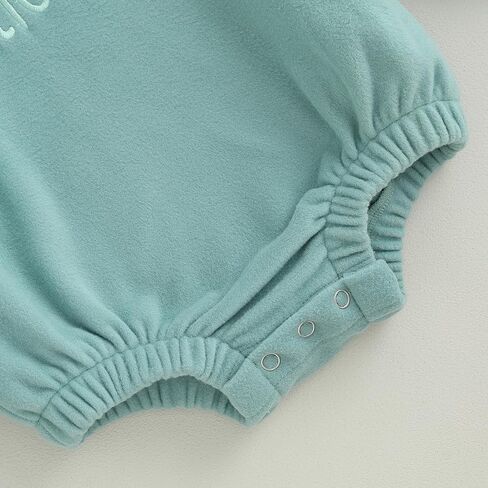 Ursobutegl Baby Boy Girl Sweatshirt Bubble Romper Long Sleeve Oversized Sweater Onesie Newborn Warm Winter Outfit Clothes in Kuwait