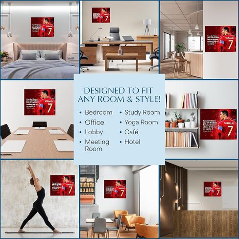 If You Don't Believe- Inspirational Quote Wall Art Decor, Motivational Soccer Player Print, Ideal For Home Decor, Office Decor, Classroom & Gym Decor. Great Gift For Ronaldo Fans. Unframed- 8x10 in Saudi Arabia