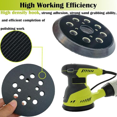 2 Pack 5 Inch 8 Hole Replacement Sander Pad for Ryobi Sander, 5 Inch 8 Hole Hook and Loop Replacement Sanding Pad for Ryobi RS290, RS241, RS240, RS280, RS280VS, RS281VS, P411 Random Orbit Sander in Saudi Arabia