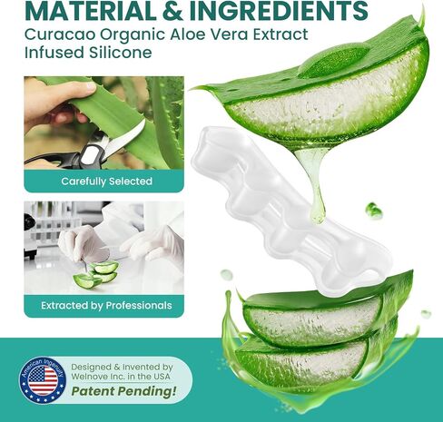 Welnove 10-Pack Toe Separator to Correct Bunions and Restore Toes to Their Original Shape, Bunion Corrector for Women Men, Toe Spacers for Gifts (White) in Saudi Arabia