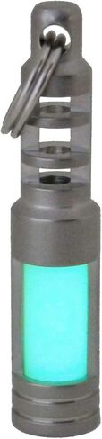 TEC Accessories - Isotope Chain Reaction Fob - Embrite Glow Pellet - Green - Accepts 3x11mm Tritium Vial - Stainless Steel Housing - Everyday Carry - Keychain Accessories - Gifts for Men in Saudi Arabia