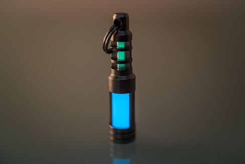 TEC Accessories - Isotope Chain Reaction Fob - Embrite Glow Pellet - Green - Accepts 3x11mm Tritium Vial - Stainless Steel Housing - Everyday Carry - Keychain Accessories - Gifts for Men in Saudi Arabia