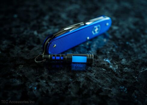 TEC Accessories - Isotope Chain Reaction Fob - Embrite Glow Pellet - Green - Accepts 3x11mm Tritium Vial - Stainless Steel Housing - Everyday Carry - Keychain Accessories - Gifts for Men in Saudi Arabia