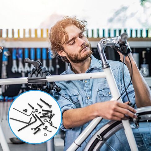 Hex Socket Button Head Cap Screws Bolts and Nuts and Washers Assortment Kit, 520pcs Stainless Steel Standard Metric M3/M4/M5/M6 Hex Socket Screws Nuts and Bolts Washers Hardware Kit in Kuwait